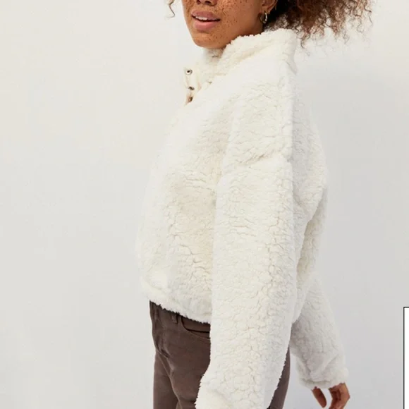 PacSun Simone Sherpa Henley Pullover - Picture 8 of 11